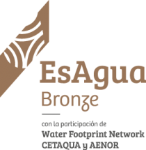 Bronze EsAgua-Primario-RGB sello huella hidrica bronze