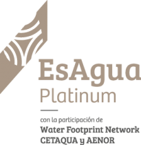 Platinum EsAgua-Primario-RGB sello huella hidrica platino
